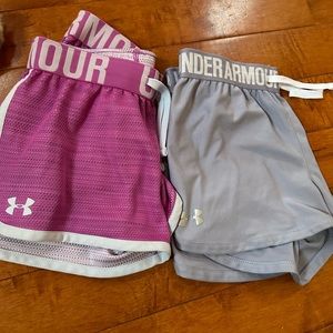 Girls medium under armour shorts bundle